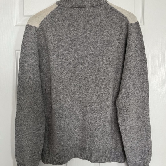 Ballantyne - sz 50 (m/L) - navy, burgundy, grey cardigan - Picture 2 of 4